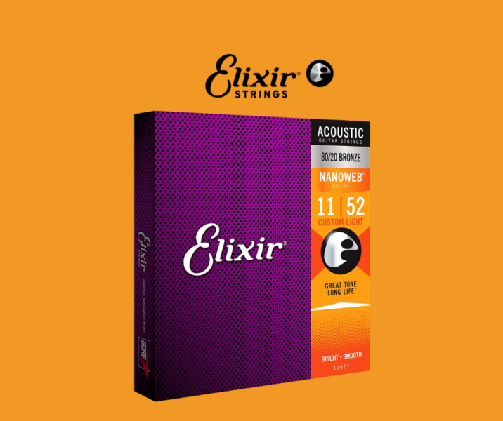 สายกีต้าร์ Elixir Nanoweb 80-20 Bronze 