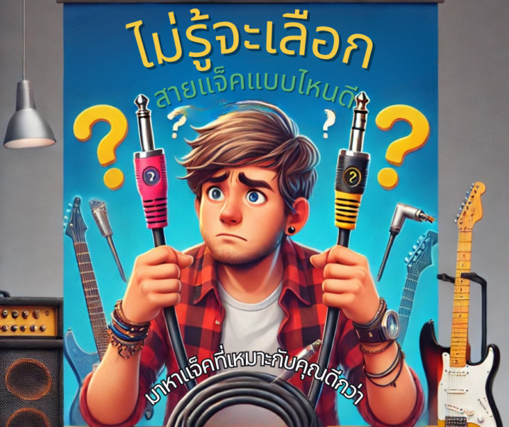 วิธีเลือกสายแจ็คกีต้าร์สำหรับมือใหม่